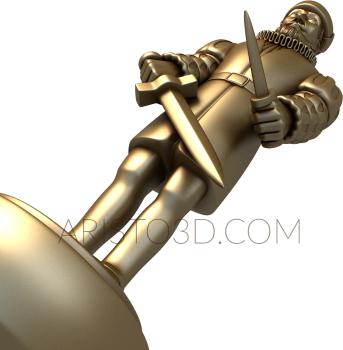 Statuette (STK_0156) 3D model for CNC machine